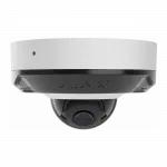 IP-Камера дротова Ajax DomeCam Mini HL white, 8мп, 2.8мм, гібридне підсвічування IR 15м, білий Led 15м, Poe, True WDR, IP 65, ІЧ 15м, аудіо, кут огляду 100° до 110°, міні купольна, біла