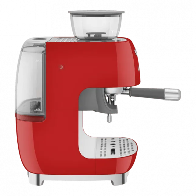 Кавомашина еспресо з кавомолкою Smeg (Red)