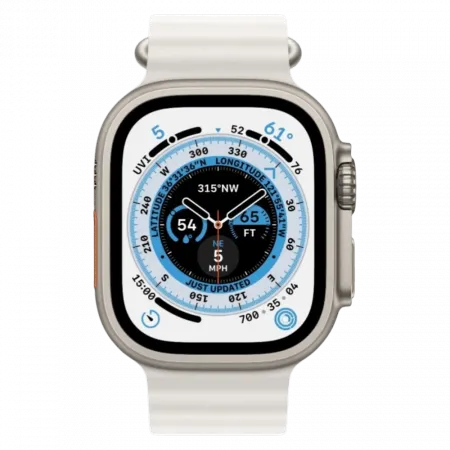 б/у Apple Watch Ultra GPS + LTE 49mm Titanium Case with White Ocean Band