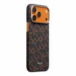 Чохол Pitaka Ultra-Slim Monogram для iPhone 17 Pro Max Black/Orange