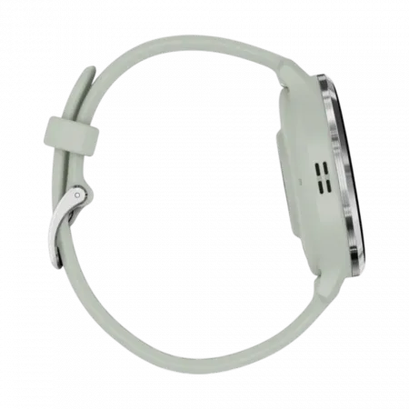 Смарт-годинник Garmin Venu 3S Silver Stainless Steel Bezel з Sage Gray сіро-зеленим корпусом та силіконовим ремінцем