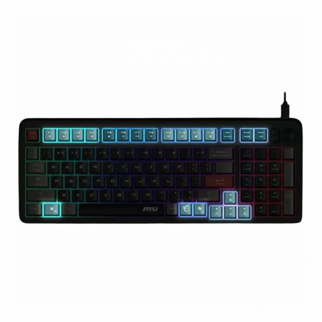 Клавіатура мембранна MSI FORGE GK110 UA 98key, USB-A, EN/UKR/RU, LED, чорний