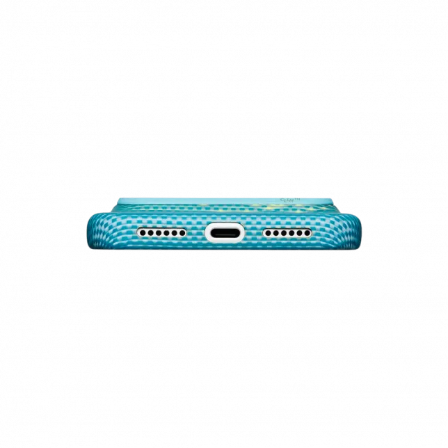 Чохол Pitaka Edge Ultra-Slim Glints of Gold Lucid Blue для iPhone 18 Pro/17 Pro