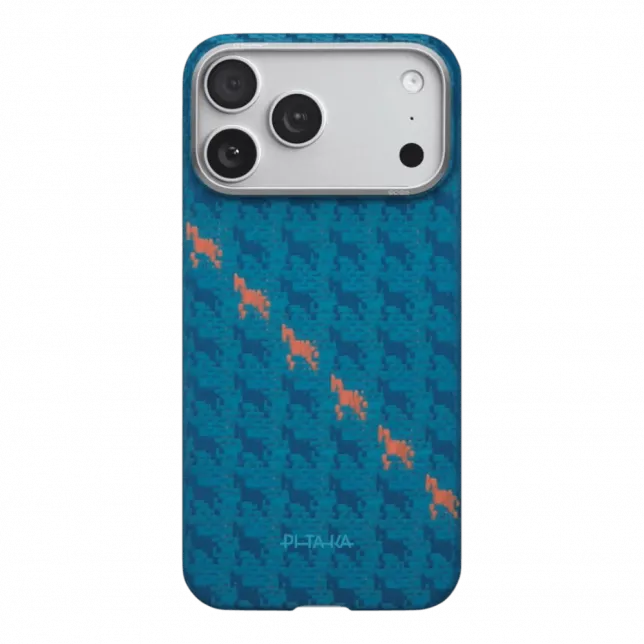 Чохол Pitaka Ultra-Slim Happiness Rides PitaTap для iPhone 17 Pro Max Indigo