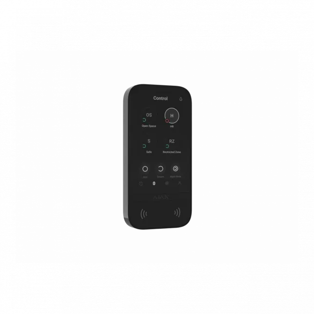Клавіатура з сенсорним дисплеєм Ajax KeyPad TouchScreen, jeweller, бездротовий, чорний