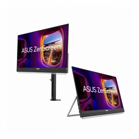 Монітор портативний Asus 21.5" ZenScreen MB229CF HDMI, USB-C, MM, IPS, 100Hz, AdaptiveSync, Pivot, C-Clamp Arm