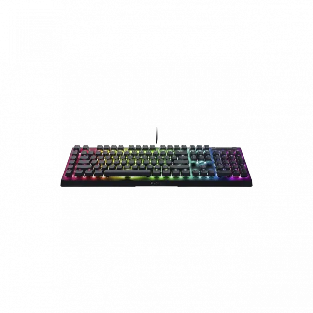 Клавіатура механічна Razer BlackWidow V4 X 110key, Green Switch, USB-A, EN/RU, RGB, чорний