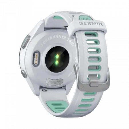 Смарт-годинник Garmin Forerunner 265S з Whitestone корпусом та Whitestone/Neo Tropic білим силіконовим ремінцем