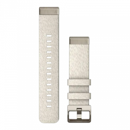 Ремінець QuickFit 20 мм, Cream Heathered бежевий, Soft Gold застібка, нейлоновий