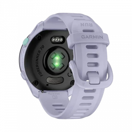 Смарт-годинник Garmin Forerunner 70 Cool Lavender з бузковим силіконовим ремінцем