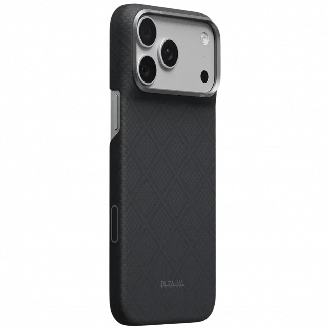 Чохол Pitaka Edge Ultra-Slim Argyle для iPhone 18 Pro Max/17 Pro Max Lava Black
