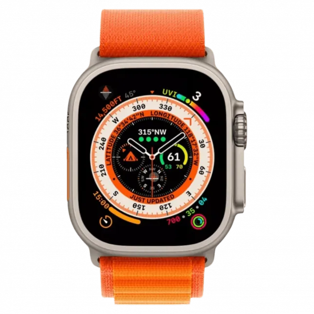 б/у Apple Watch Ultra GPS + LTE 49mm Titanium Case with Orange Alpine Loop Medium