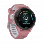 Смарт-годинник Garmin Forerunner 265S з Light Pink корпусом та Light Pink/Powder Grey рожевим силіконовим ремінцем