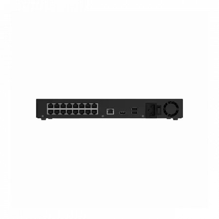 Мережевий відеореєстратор Ajax NVR H2D16PAC 16 black, HDMI 4K, 2 HDD, 16 PoE, 16 каналів, чорний, 140916.122.BL1