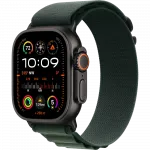 б/у Apple Watch Ultra 2 GPS + LTE 49mm Black Titanium Case with Dark Green Alpine Loop - Large