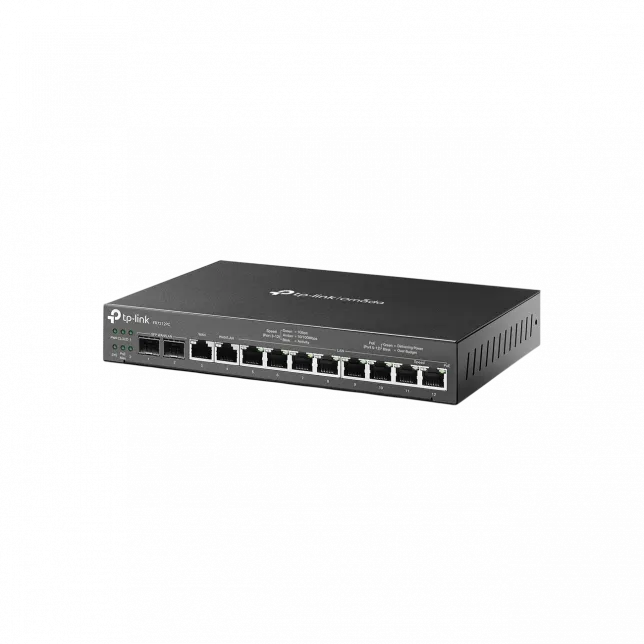 Мультисервісний Маршрутизатор TP-LINK ER7212PC 8xGE LAN (8xPoE), 1xGE WAN, 1xGE WAN/LAN, 2xGE SFP WAN/LAN, 110Вт