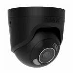IP-Камера дротова Ajax TurretCam HL black 5мп, 2.8мм, гібридне підсвічування IR 50м, білий Led 50м, Poe, True WDR, IP 65, ІЧ 50м, аудіо, кут огляду 100° до 110°, купольна, чорна