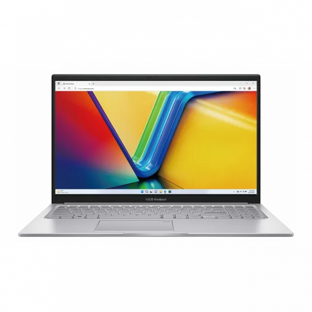 Ноутбук ASUS Vivobook 15 X1504MA-BQ133 15.6" FHD IPS, Intel 7 350U, 16GB, F1TB, UMA, NoOS, Сріблястий