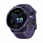 Смарт-годинник Garmin Forerunner 570 47мм Indigo Aluminum з Translucent Whitestone/Turquoise блакитним силіконовим ремінцем