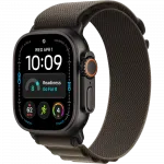 Apple Watch Ultra 4 GPS + LTE 49mm Black Titanium Case with Dark Olive Alpine Loop - Small (MJCT4+MKDW4)