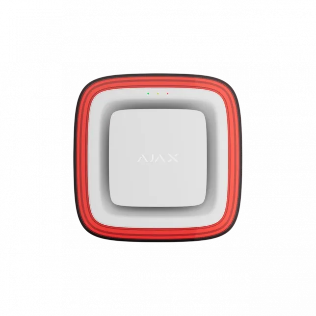 Датчик пожежний світлозвуковий Ajax EN54 FireProtect VAD Sounder white, Jeweller, EN54, бездротовий, білий