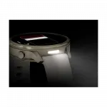 Смарт-годинник Garmin Venu 4 41 мм Lunar Gold з Bone світло-бежевим силіконовим ремінцем