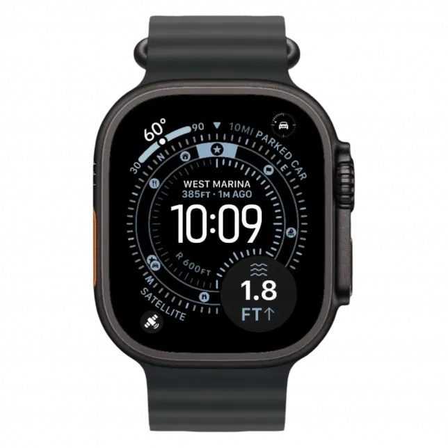 Apple Watch Ultra 3 GPS + LTE, 49mm Black Titanium Case with Black Ocean Band 