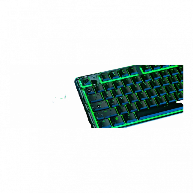 Клавіатура мембранна Razer Ornata V3 X 104key, USB-A, EN/UK, RGB, чорний