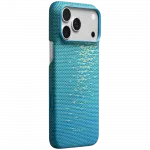 Чохол Pitaka Edge Ultra-Slim Glints of Gold Lucid Blue для iPhone 18 Pro Max/17 Pro Max