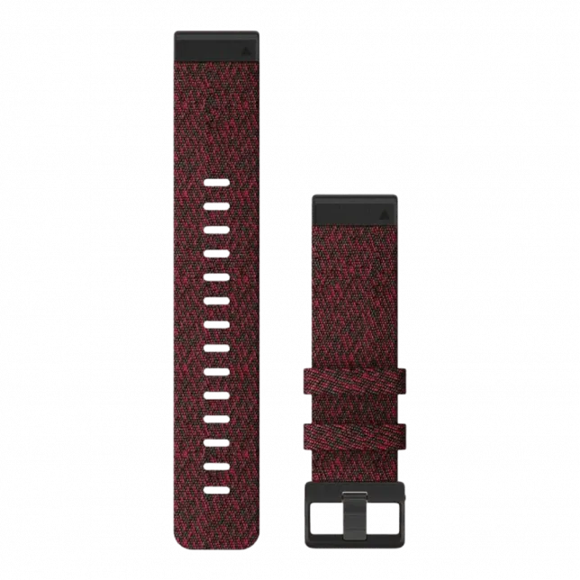 Ремінець QuickFit 22 мм, Heathered Red червоний нейлоновий