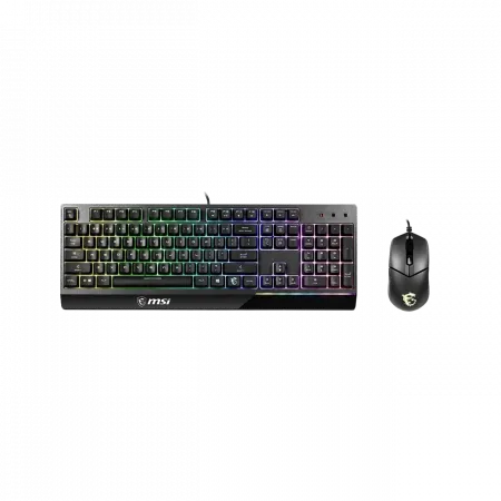 Комплект клавіатура та миша MSI Vigor GK30 COMBO UA USB, EN/UKR/RU, RGB, чорний