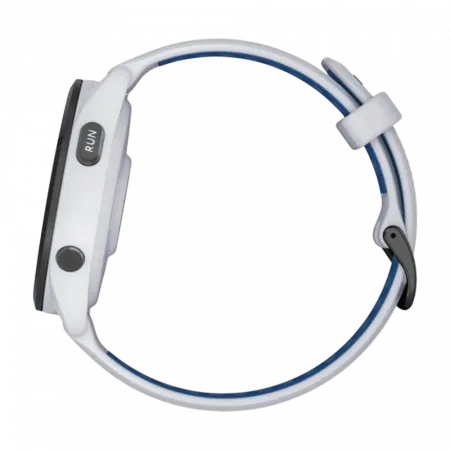 Смарт-годинник Garmin Forerunner 265 з Whitestone корпусом та Whitestone/Tidal Blue білим силіконовим ремінцем