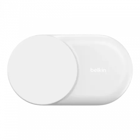 Зарядний пристрій бездротовий Belkin UltraCharge 2в1 Foldable Magnetic Charging 25W, White