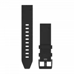 Ремінець QuickFit 22 мм, Black чорний шкіряний