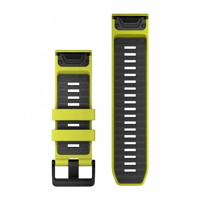 Ремінець QuickFit 26 мм, Amp Yellow/Graphite жовтий силіконовий