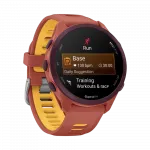 Смарт-годинник Garmin Forerunner 170 Music Red Pink червоний з Red Pink/Mango Band червоним/жовтим силіконовим ремінцем