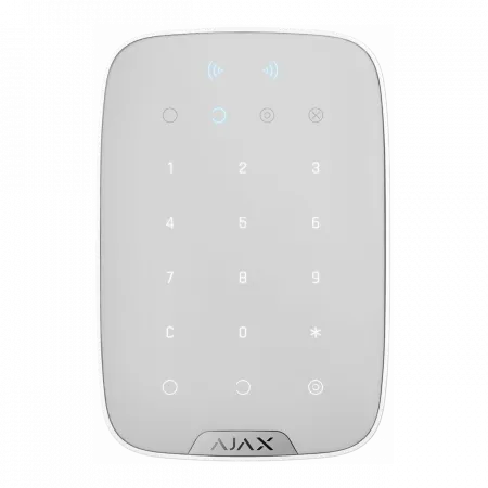 Бездротова сенсорна клавіатура Ajax Keypad Plus, jeweller, бездротовий, білий