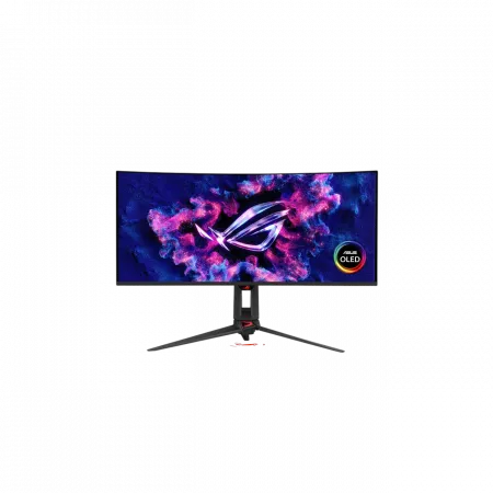 Монітор Asus 34" ROG Swift OLED PG34WCDN 2xHDMI, DP, USB-C, 3xUSB, Audio, QD-OLED, 3440x1440, 21:9, 360Hz, 0.03ms, DCI-P3 99%, CURVED, G-SYNC, FreeSync, HAS, HDR500