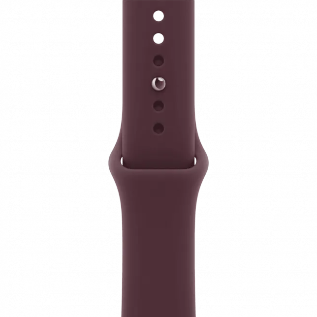 Apple Watch Series 12 GPS + LTE 46mm Radiant Gold Titanium Case with Burgundy Sport Band - S/M (MJGR4)