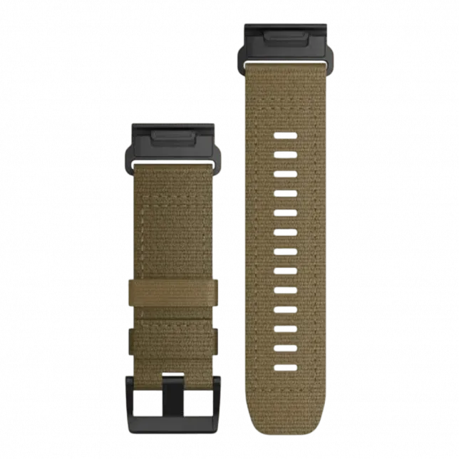 Ремінець QuickFit 26 мм, Тактичний Сoyote Tan коричневий нейлоновий