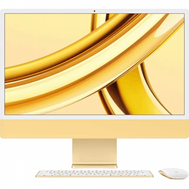б/у Apple iMac 24 with Retina 4.5K, Apple M3, 256GB, 8 CPU / 10 GPU, 8GB RAM, Yellow (2023)