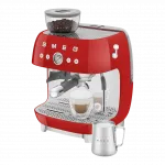 Кавомашина еспресо з кавомолкою Smeg (Red)
