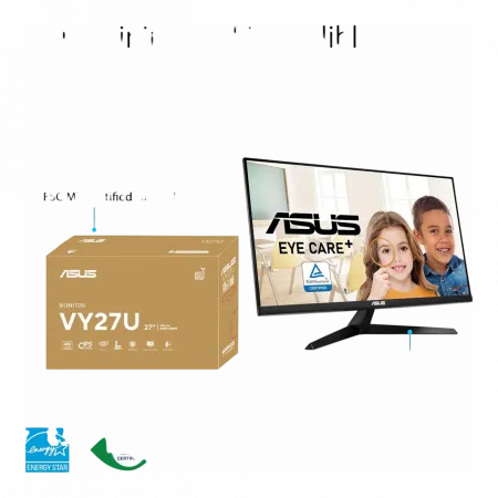 Монітор Asus 27" VY27UQ 2xHDMI, DP, MM, IPS, 3840x2160, sRGB 99%, AdaptiveSync, HDR10