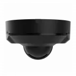 IP-Камера дротова Ajax DomeCam Mini HL black, 8мп, 4мм, гібридне підсвічування IR 15м, білий Led 15м, Poe, True WDR, IP 65, ІЧ 15м, аудіо, кут огляду 75° до 85°, міні купольна, чорна