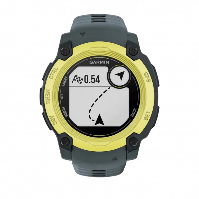 Смарт-годинник Garmin Instinct E 40 мм Electric Lime жовтий з Twilight сірим силіконовим ремінцем