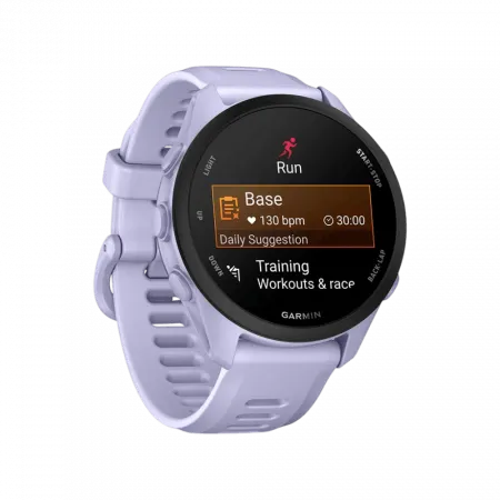 Смарт-годинник Garmin Forerunner 70 Cool Lavender з бузковим силіконовим ремінцем