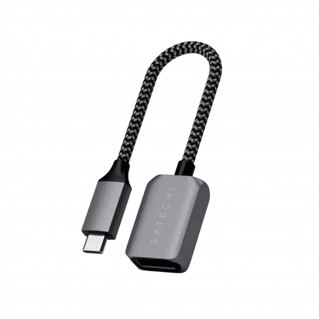 Перехідник Satechi USB-C to USB 3.0 Adapter Cable Space Gray