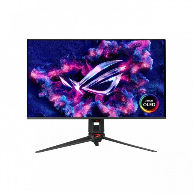 Монітор Asus 26.5" ROG Strix XG27AQDNG 2xHDMI, DP, 2xUSB, QD-OLED, 2560x1440, 360Hz, 0.03ms, DCI-P3 99%, G-SYNC, FreeSync, Pivot, HDR400