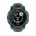 Смарт-годинник Garmin Instinct 3 45 мм, Solar Twilight сірий з Twilight сірим силіконовим ремінцем