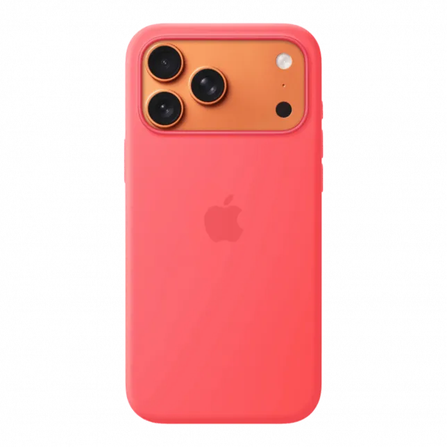Чохол Apple Silicone Case with Magsafe для iPhone 17 Pro (Bright Guava)